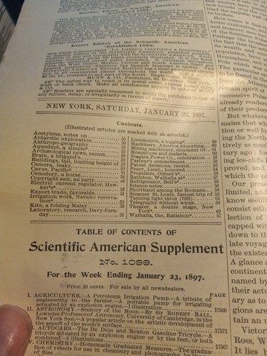 Jan.23, 1897 Scientific American New York City Theater with 2 Auditoriums cover - Picture 2 of 12