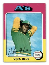 Vida Blue 1975 Topps #510 Oakland Athletics Vintage EX-MINT
