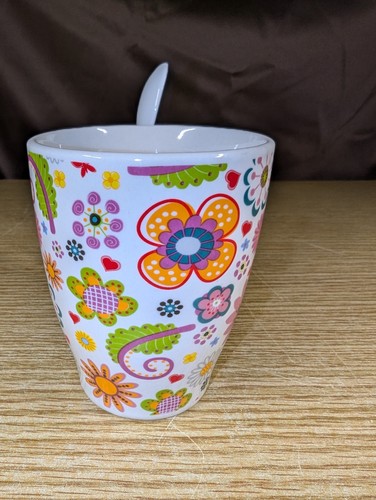 Trisa 8oz coffee cup with spoon - Picture 4 of 8