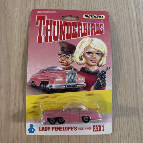 Vintage Matchbox 1992 Thunderbirds Lady Penelope’s Rolls Royce Fab 1 Pink Car - Picture 2 of 12