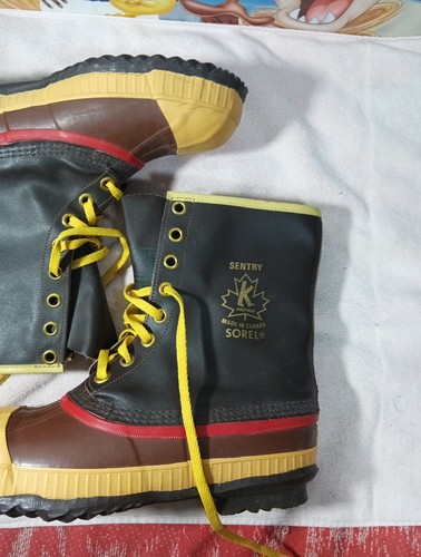 Vintage Herren Sorel Sentry Kaufman Arbeit Sicherheit Stahlkappe Ente Stiefel Größe 7 O - Bild 2 von 22