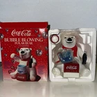 Vintage 1996 Coca Cola Bubble Blowing Machine Polar Bear Brand New Open Box