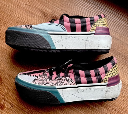 Vans X The Nightmare Before Christmas Era Stacked Salley Shoes Sz 7 LOT - Picture 3 of 6