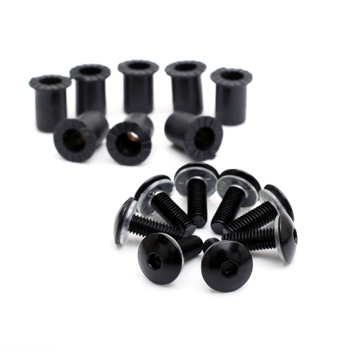 Black Motorcycle Windscreen Bolts Screws 8pcs For Z400 ABS Z H2 ZX-25R 20-23 22 - Picture 1 of 4