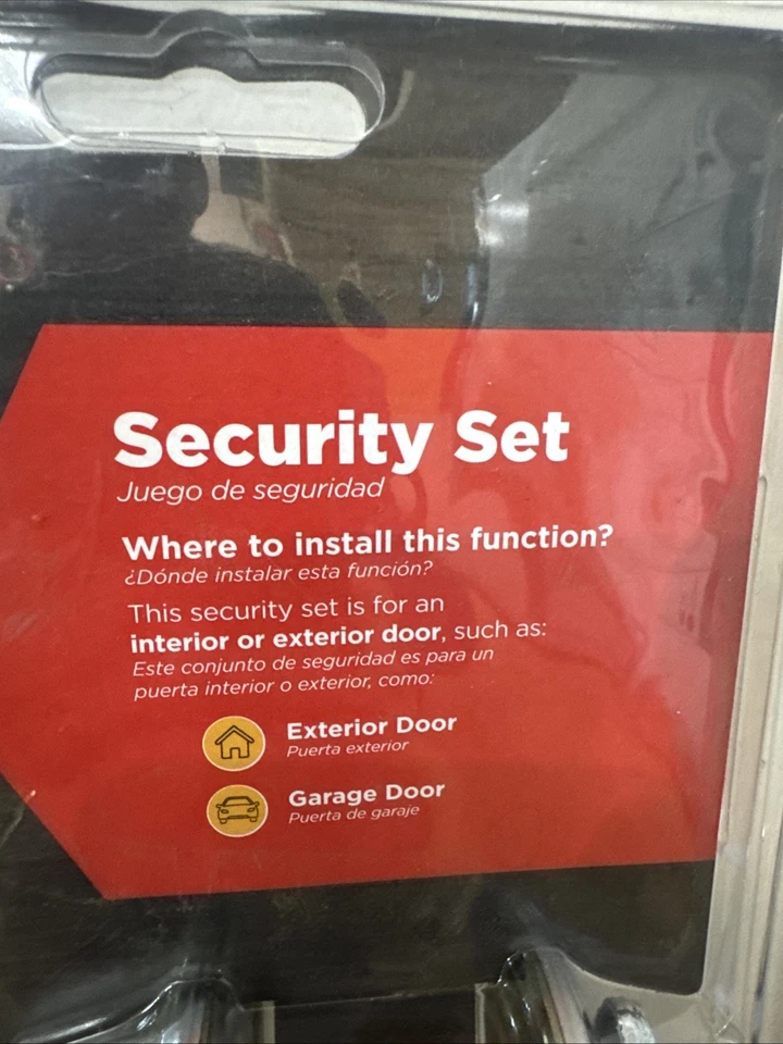 Juego de seguridad Kwikset Tylo 2 perillas de entrada 2 cerrojos cromo satinado 92420-036 ¡Nuevo! Foto 4 de 4