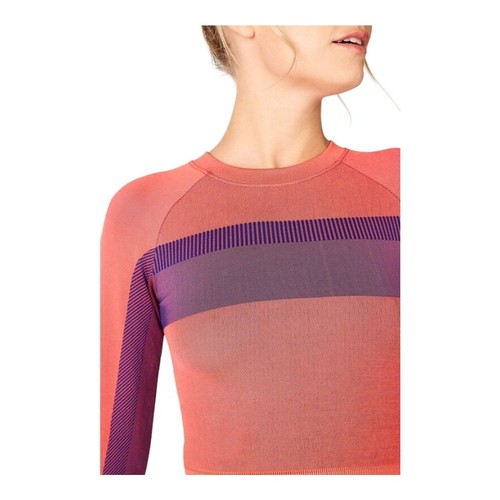 Fabletics Tory Cropped Top & Ultra High-Waisted Short Peach Purple Med FLaw* NEW - Picture 4 of 22