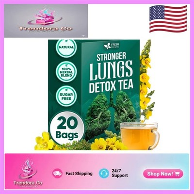 Delicious & Soothing StrongerLungs Herbal Tea Bags - 20 Count Lung Cleanse