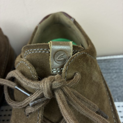 Clarks Collection Mens Hodson Moc Brown Suede Oxford Shoes Extreme Comfort Sz 9M - Picture 3 of 9