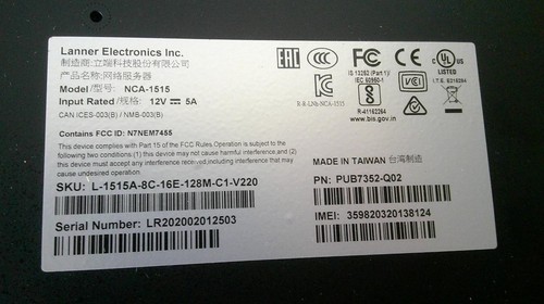 *New Open Box* Lanner Electronics NCA-1515 Desktop Network Appliance PUB7352-Q02 - Picture 8 of 9