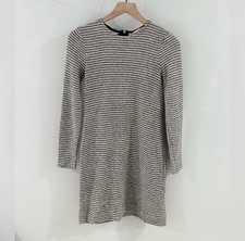 Banana Republic Long Sleeve Boucle Dress Gray Size 2