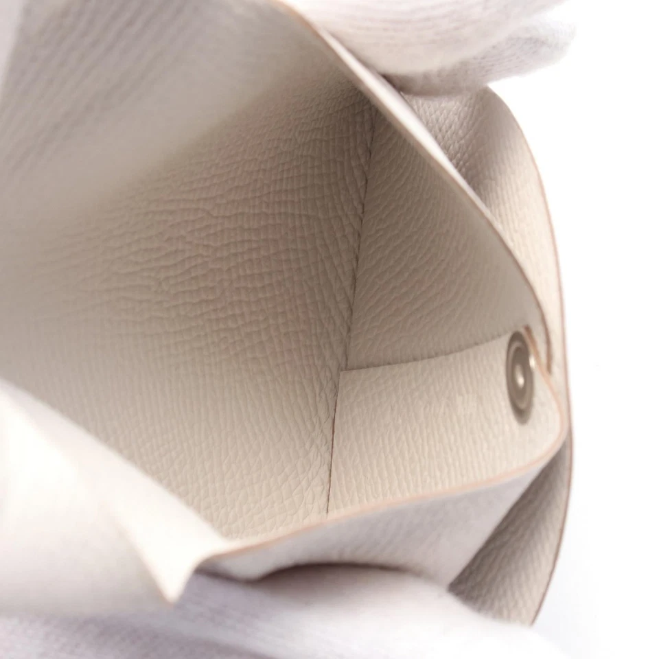 Hermes Bastia Estuche para Monedas Cartera de Cuero Mujer Blanco Talla Única Foto 4 de 4