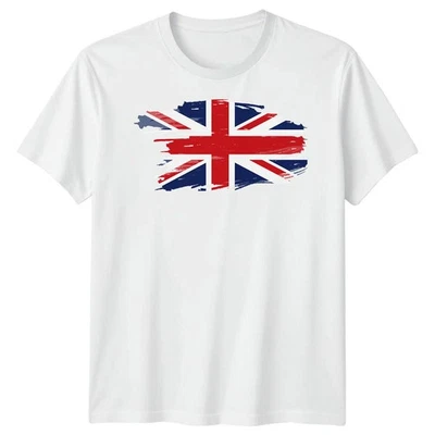 Union Jack British Flag T-Shirt UK England Great Britain Football Tee Adult Kids