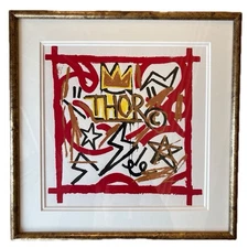 Jean-Michel Basquiat Untitled THOR God of Thunder Silkscreen
