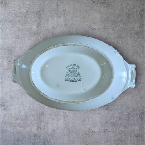 Maddock & Co. White Royal Ironstone China Tureen With Lid Burslem England Vtg - Picture 2 of 4