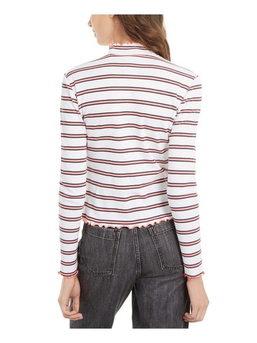 LOVE TRIBE Womens Long Sleeve Mock Neck Top - Picture 10 of 11