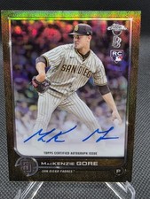2022 Topps Chrome Ben Baller Mackenzie Gore RC Auto Gold 02/50