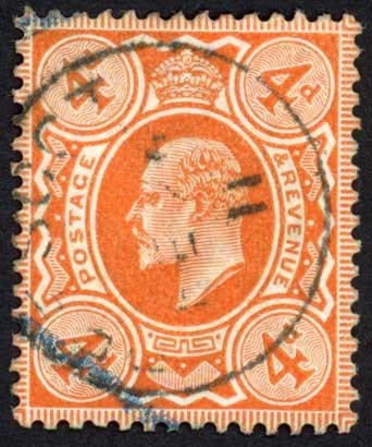 SG278 4d Orange Harrison Perf 14 Fine used cat 55 pounds - Picture 1 of 1