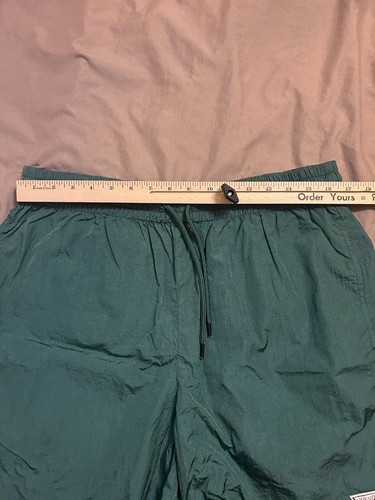 GUESS Los Angeles Elastic Waist Green Drawstring Windbreaker Shorts Herren XL - Bild 6 von 7