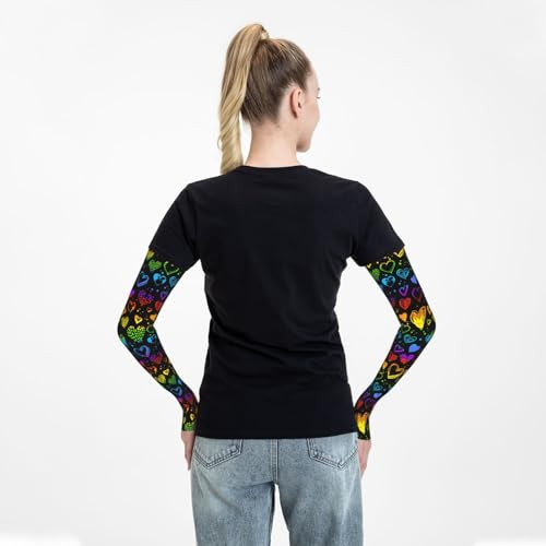 ASYG LGBT Gay Pride Arm Sleeves Men Women Rainbow Sun One Size Lgbt _A9200005 - Bild 7 von 7