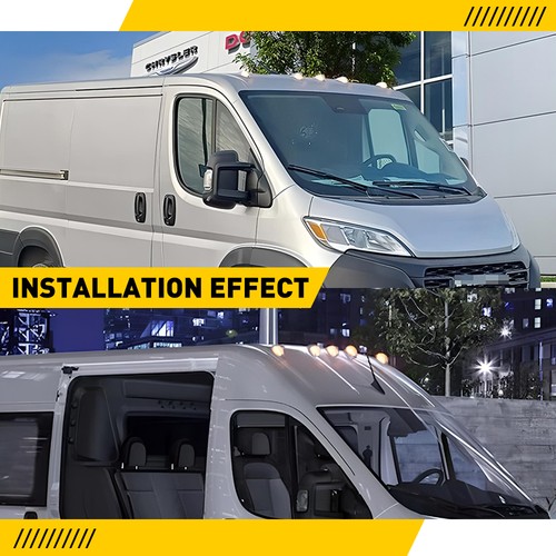 Luces de señalización halógenas de techo de cabina de 5 piezas 926-109 para Dodge ProMaster 1500 2014-2023 - Imagen 7 de 20