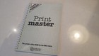 Print Master Instrukcja obsługi BBC Micro Książka komputerowa BBC Numer seryjny 014843