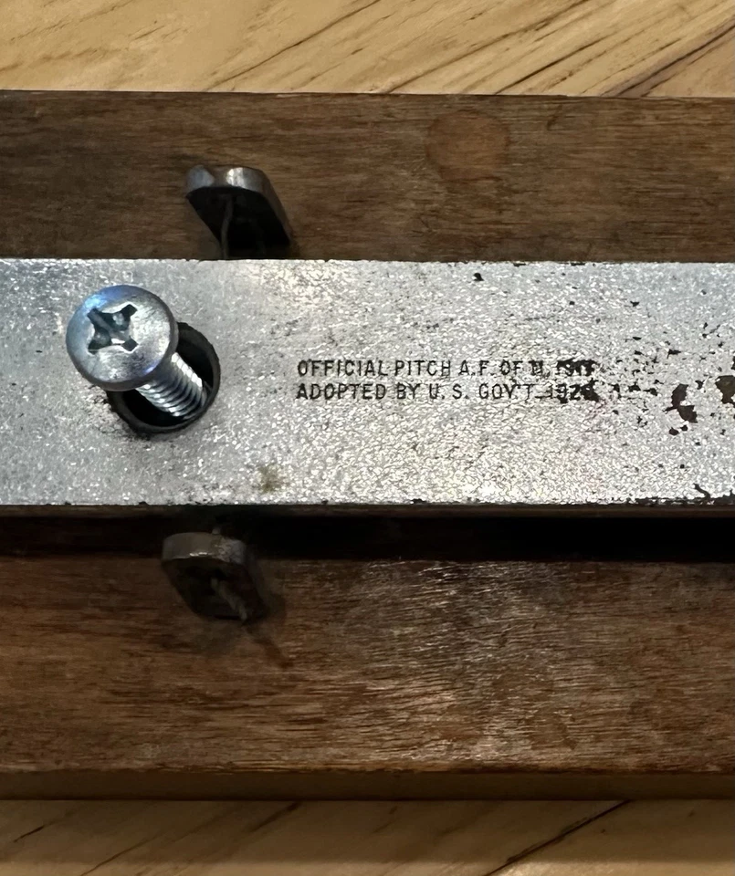 Timbre bar vintage J C Deagan A-440 alrededor de 1930 Foto 3 de 4