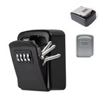 Wall Mounted Key Lock Box 4 Digit Combination Safe Outdoor Storage