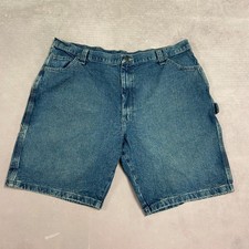 Wrangler Shorts Carpenter Cargo Utility Denim Shorts Men's 42