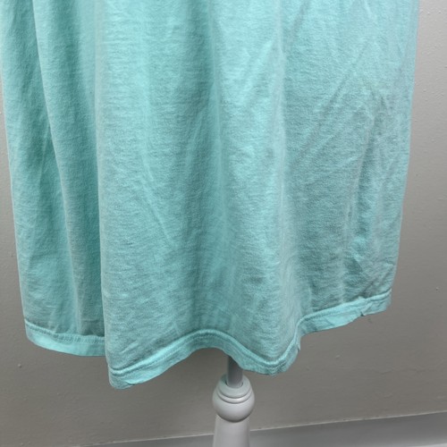 Vintage Shirt Dress Women One Size Life Authentic Apparel Green Crazy Cat Lady - Picture 11 of 11