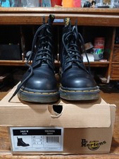 Dr. Martens 1460w Black Smooth Leather Boots Women's Size 8