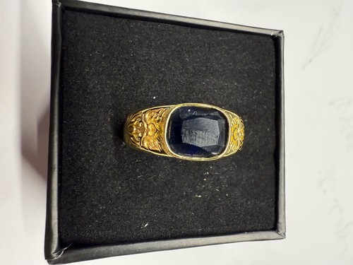 Wunderschöner Ring S 925 Vergoldet mit sehr schöner Gravur Größe 63 - Bild 1 von 6