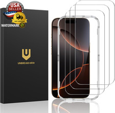 3-Pack Screen Protector for Iphone 16 Pro, Double Shatterproof Tempered Glass E