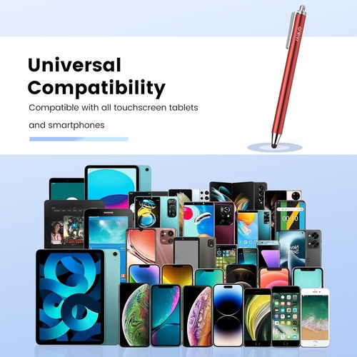 Stylus Pens for Touchscreens,MEKO 10 Pack Thin 6mm*10 pack, multicolored  - Picture 2 of 9