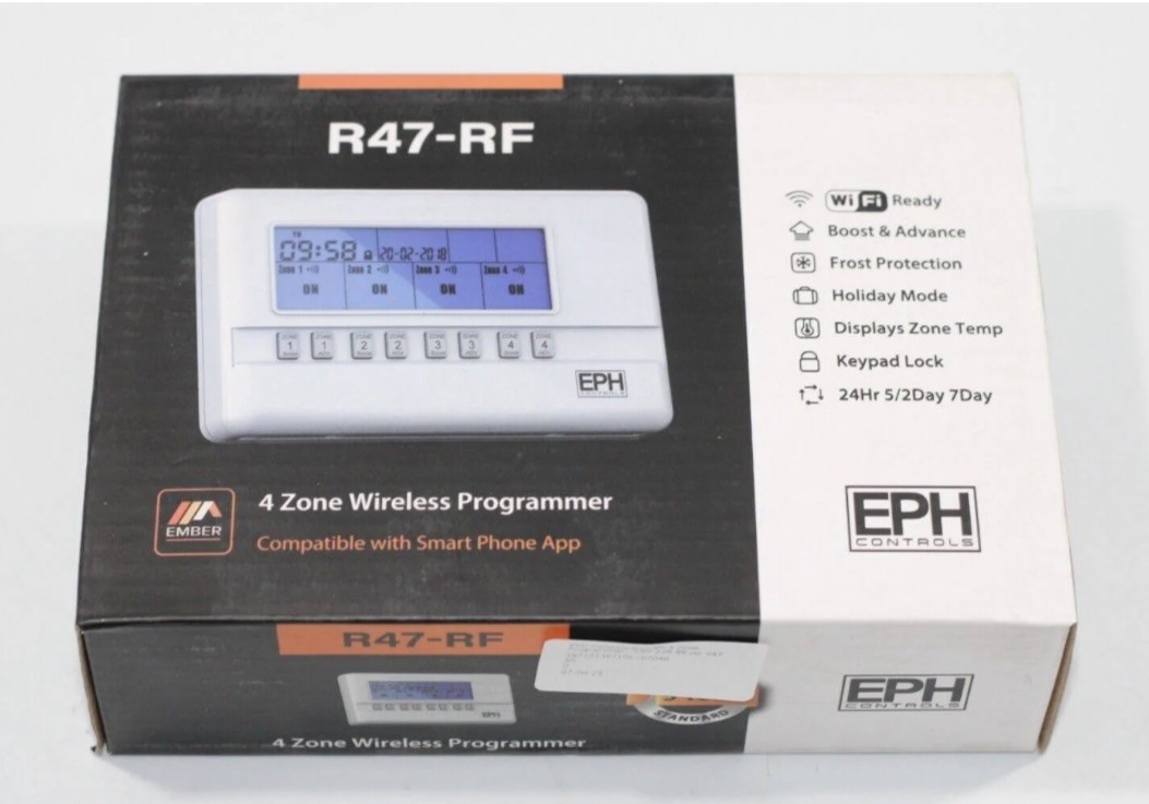 EPH R47 RF 4 Zone Programmer