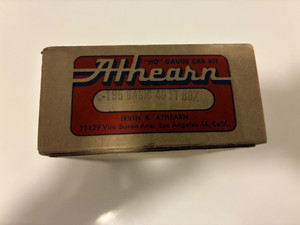 Athearn very early GRAY BOX, BASIC 40 FT BOX E-185, Top & Bottom empty box only