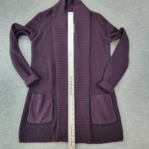 Apt 9 offene Strickjacke Pullover Kragen braun mittellang Taschen Damen S neu mit Etikett - Bild 7 von 11