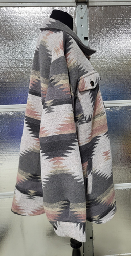 Pulse WomensJacket - 1XL - NEW - Aztec Southwest Print -Charcoal Grey Multi - Picture 3 of 8
