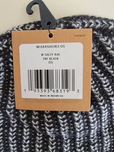 THE NORTH FACE Women Salty Bae Fleece Lined Beanie Hat One Size TNF Black NWT - Picture 6 of 6
