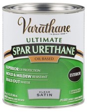 242183H Classic Clear Oil Based Outdoor Spar 275 Voc Urethane, Quart, Satin F...