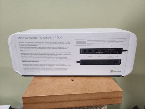 NO POWER CORD Microsoft Surface Thunderbolt 4 Dock - Black (T8H-00001) - 第 2/3 張圖片