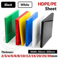 HDPE Sheet High Density Polyethylene Thermoplastic Polythene Plate Black / White