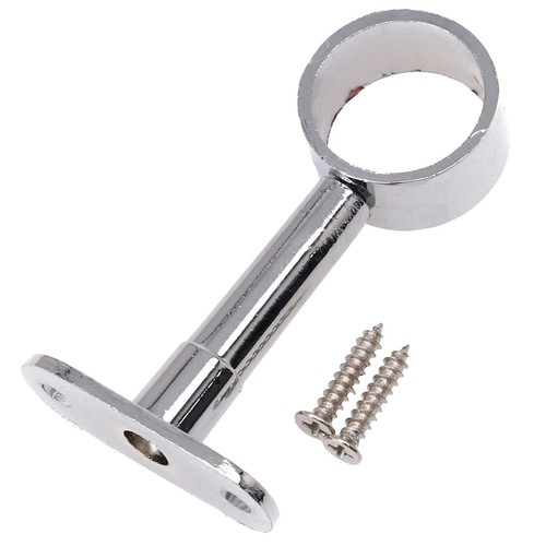Extendable Chrome Socket Bracket for 25mm For Wardrobe Rail Rod Construction - Picture 10 of 48