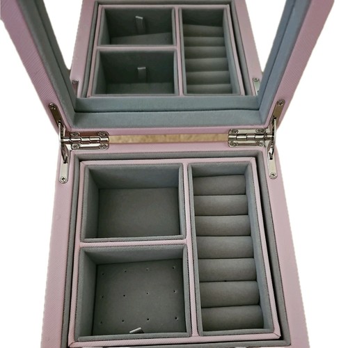 Pandora Jewellery Box Pink Exterior, Grey Interior Genuine A004 Size Small - Picture 3 of 5