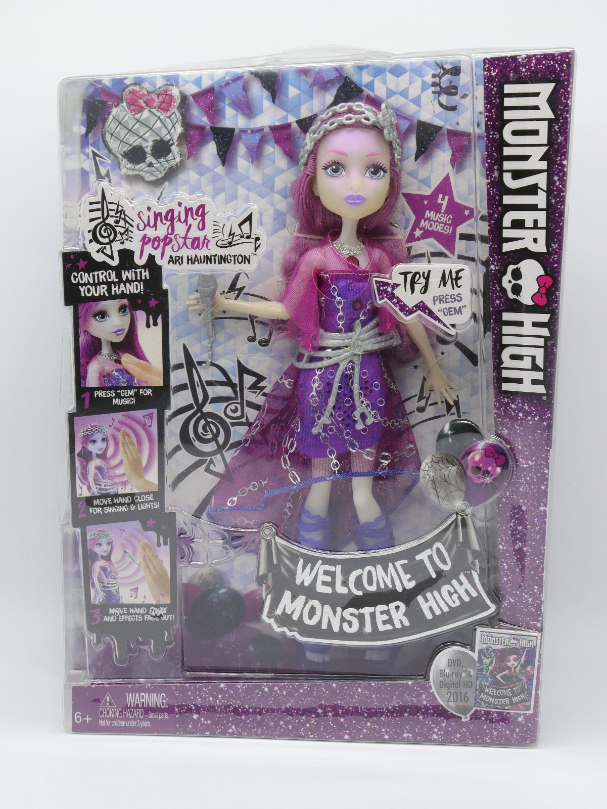 2015 Welcome to Monster High Ari Hauntington Singing NIB obvious box damage