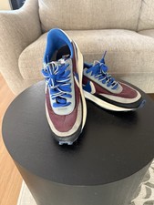 Size 9.  Pre-owned.   Varsity Blue/Burgundy Nike X Sacai LDWaffle
