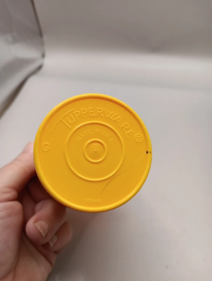 Lote de 3 vasos campana Tupperware vintage amarillo azul verde 7 oz Foto 4 de 4