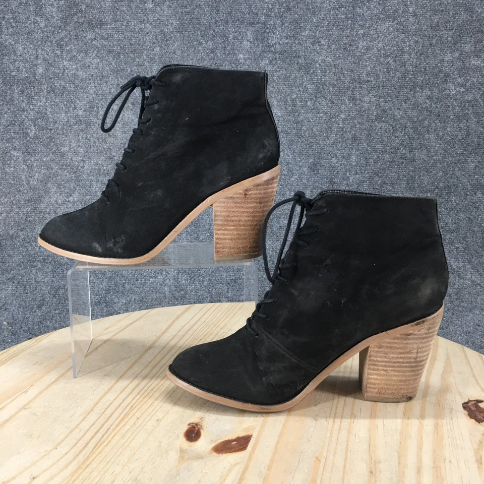 KDB Kelsi Dagger Brooklyn Botas Mujer 9.5 Botín Negro Con Cordones C385YY Foto 2 de 4