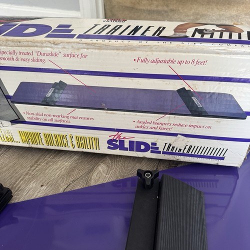 The Slide Trainer Board Lateral Adjustable Exercise Mat Skate Box Socks + Video - Picture 3 of 7