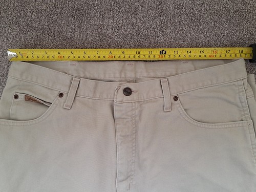 Wrangler Texas Jeans Mens W38 L32 Beige Straight leg - Picture 9 of 12