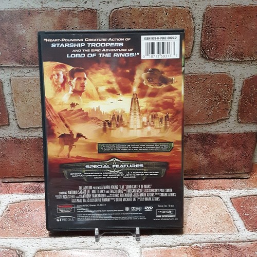 John Carter Of Mars DVD Used Antonio Sabato Jr Traci Lords Sci Fi Adventure - Picture 2 of 4